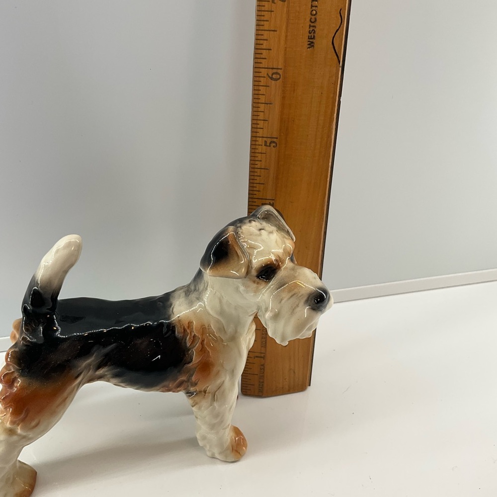 vtg GOEBEL Wire Haired Fox Terrier Dog Figurine W. Germany #32 1972- 1978 Glossy - Picture 7 of 9